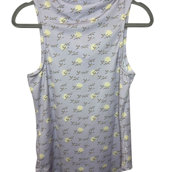 Bad Birdie Women's Sleeveless Blouse with Yellow Bird Print - Picture 4 of 7